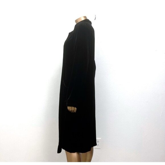 JOHNNY WAS 4 Love and Liberty Size S Black Velvet Duster Cardigan Top Open Front - Picture 3 of 12